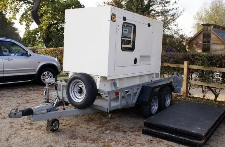 diesel mobile generator on trailer