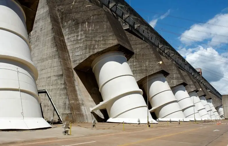 Penstocks dam hydroelectric plant