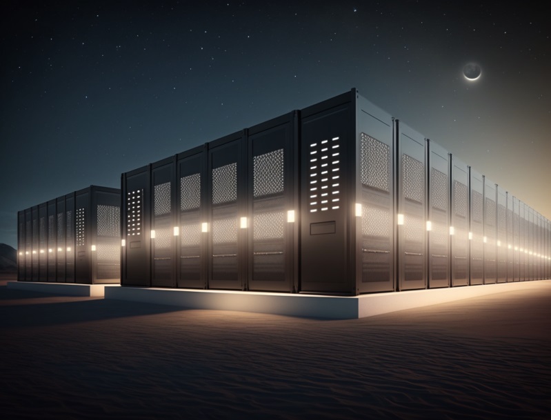 grid energy storage facility night time